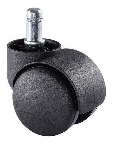 [66450] Rueda Doble Nylon PU Gris 50mm 11mm P/Silla