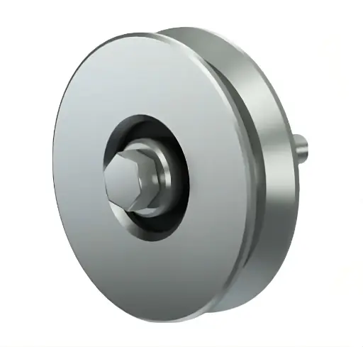 [69512] Rueda De Acero Porton V 100mm 1 Ruleman