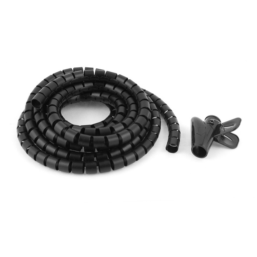 [53075] Organizador De Cables 23 Mm X 2 M Negro