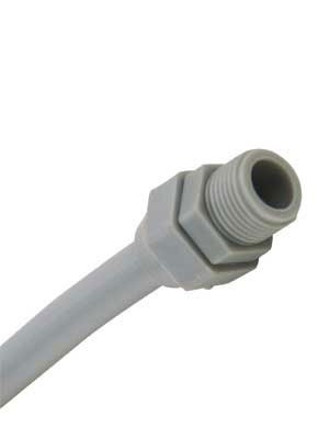 [49716] Flexible De Pvc Blanco Regulable 1/2 X 40