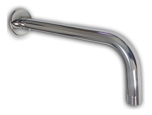 [69642] Brazo Lluvia Acero Inox. 90° c/roseta 1/2×45cm.