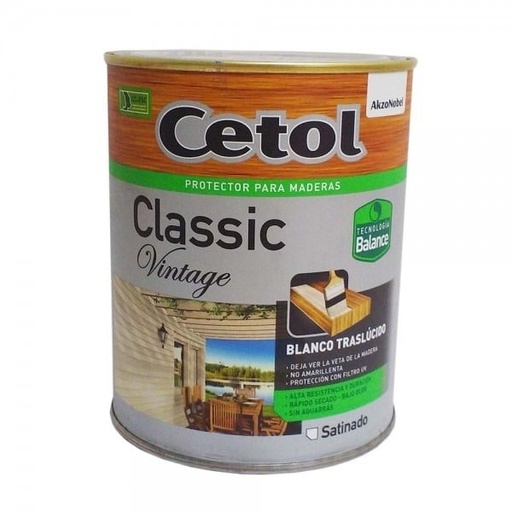 [60364] Cetol Classic Vintage Satin Blanco X 1lt