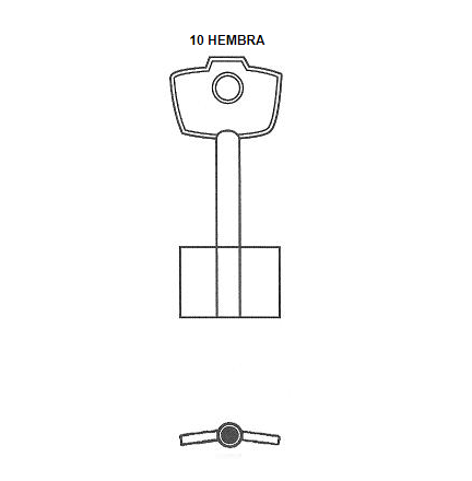 [53229] Llave Tesoro Tabor 10H