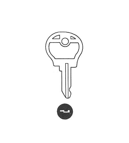 [57518] Llave Auto Metalica Tabor R12