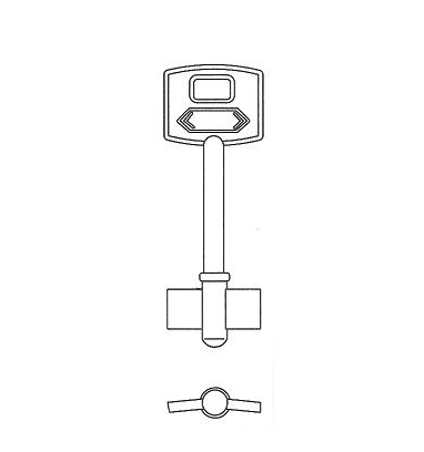 [61128] Llave D/P Tabor Abc Ch