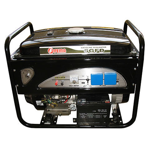 [44783] Generador Fema 6600-500W 13HP 6.5KVA 5.4 KW **