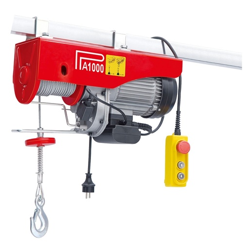 [60123] Aparejo Electrico 1000 Kg Doble Gancho 12mts Alza **