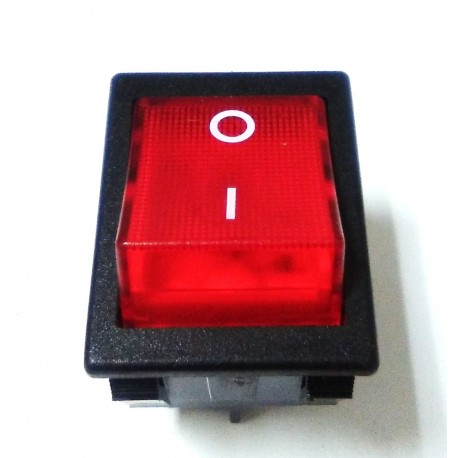 [44558] Interruptor Cuadrado Rojo
