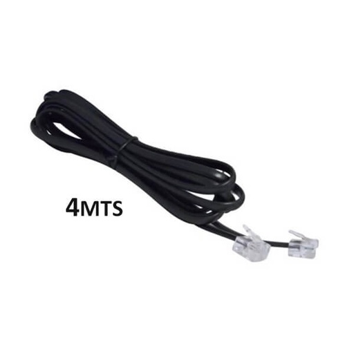 [34041] Alargue Telefono 4 Mts Negro