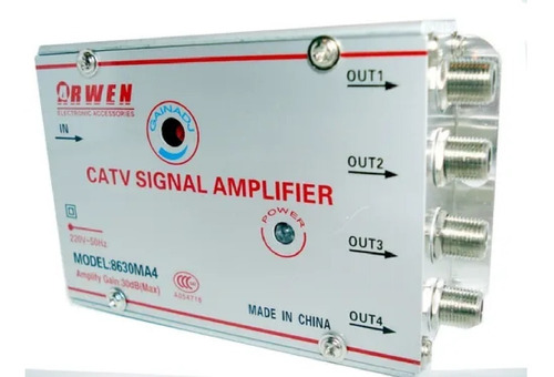[9811] Amplificador De Señal De30DB 4 Salidas