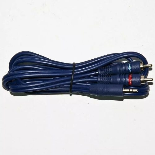 [49073] Cable 3,5   ST / 2 RCA MACHO DE LUJO 90 CM