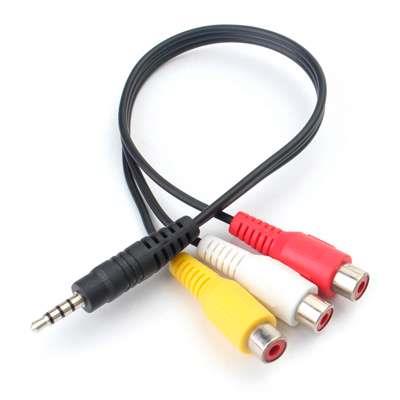 [43277] Cable Adapt 3.5 4P/3H RCA Video Y Audio