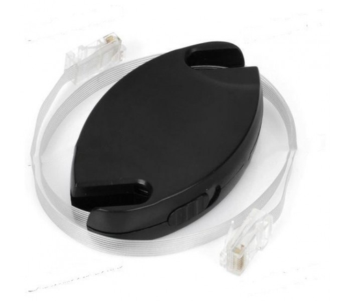 [23367] Cable Retractil 5Mts Negro