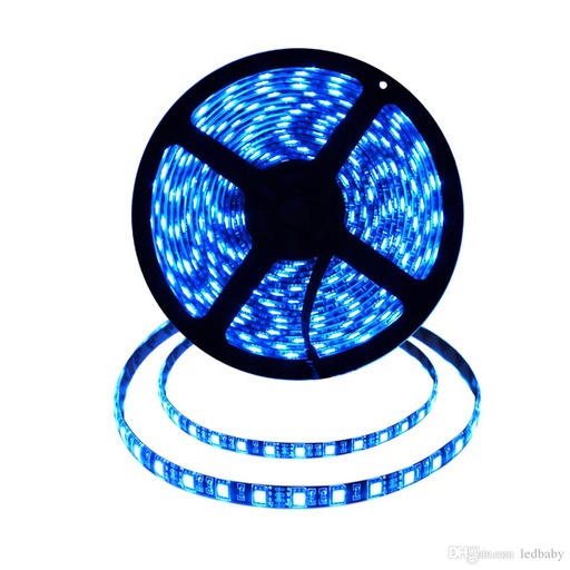 [23350] Cinta Led Flexible 4.80Mts Azul Por Mts