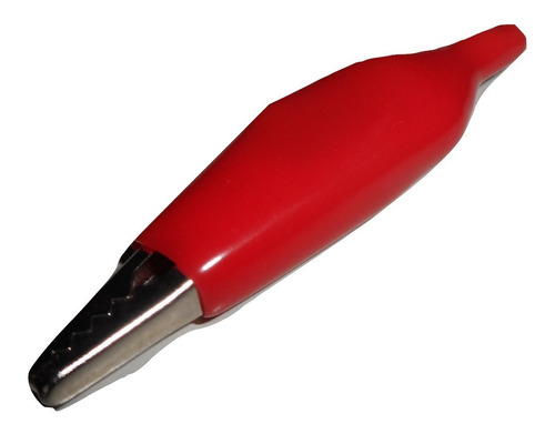 [39383] Clip Cocodrilo Bateria Chico ROJO
