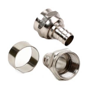 [41943] Conector Para RG6 Con Arandela