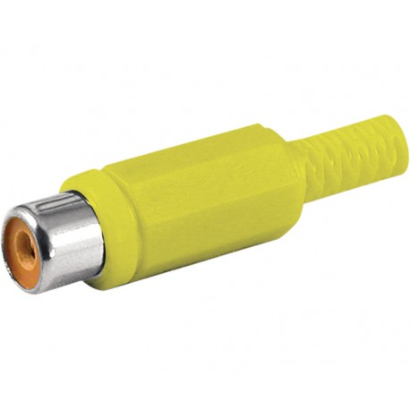 [47978] Conector Rca Hembra Amarillo