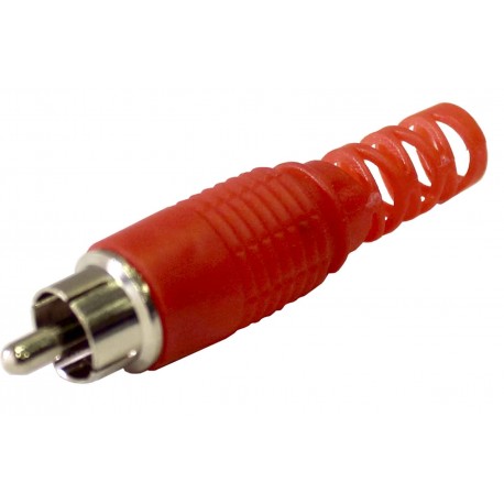 [23414] Conector Rca Macho Rojo