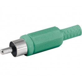 [23413] Conector Rca Macho Verde