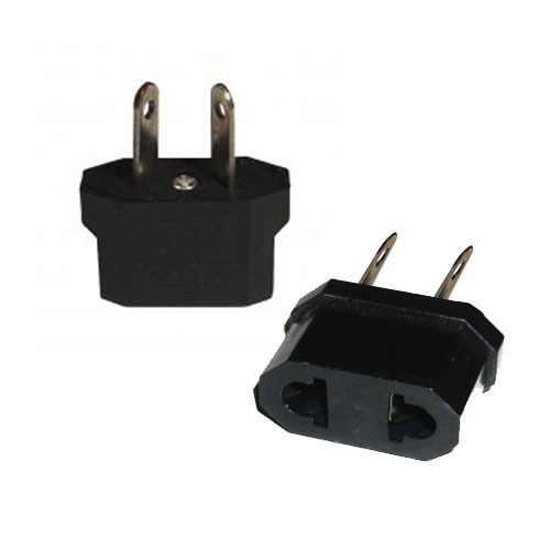 [34048] Ficha Adaptadora 220/110 Negro P/Inclin.