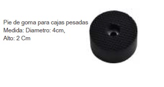 [67406] Pie De Goma Heavy Duty  4x2