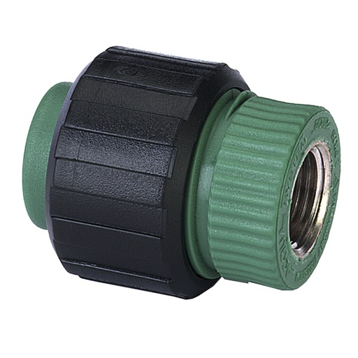 [45047] Union Doble Mixta RH Con Tuerca Plast 25 X 3/4